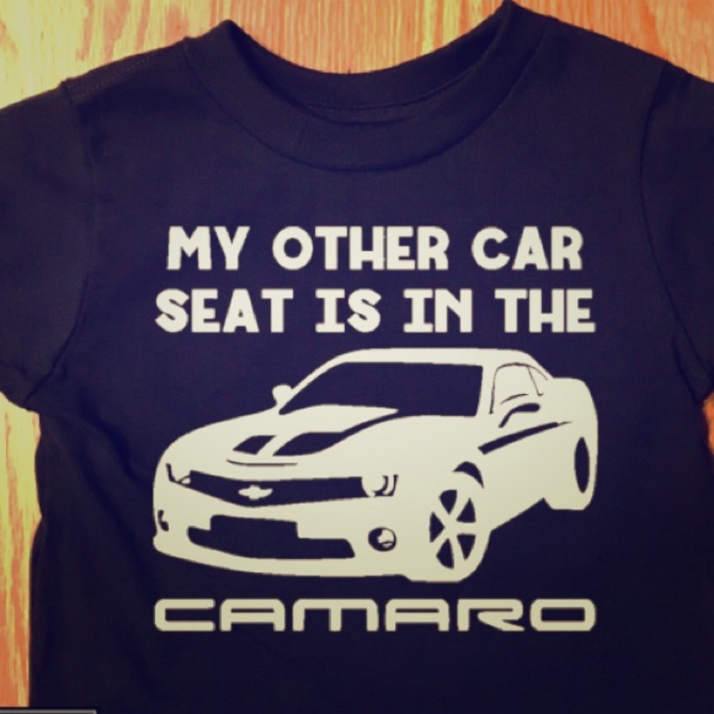 Camaro Car Seat - Baby Bodysuit or Toddler Tshirt